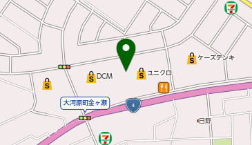 丸亀製麺大河原店の地図画像