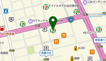 快活CLUB仙台一番町ぶらんどーむ店の地図画像