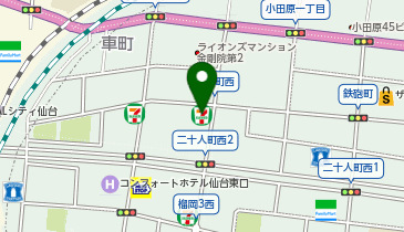 セントラルスポーツジム24仙台東口の地図画像