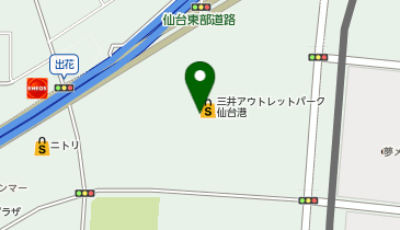 みなとオアシス仙台港の地図画像