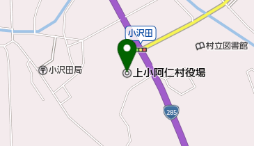 上小阿仁村役場の地図画像