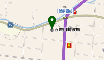 五城目町役場の地図画像