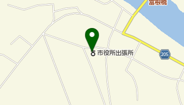 能代市役所富根出張所の地図画像