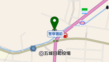 五城目警察署の地図画像