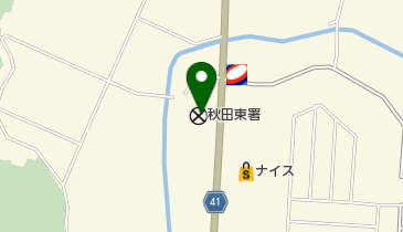 秋田東警察署の地図画像