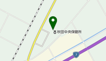 秋田地域振興局福祉環境部の地図画像