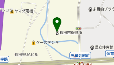 秋田市保健所の地図画像