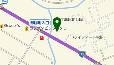 秋田消防署牛島出張所の地図画像