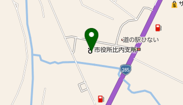 大館市消防署比内分署の地図画像