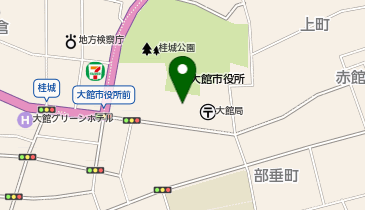 秋田地方裁判所大館支部の地図画像