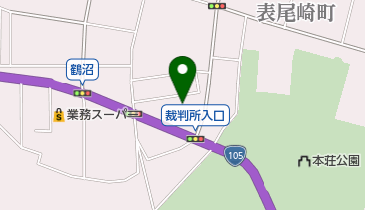 本荘簡易裁判所の地図画像