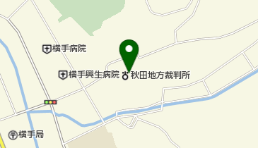 横手簡易裁判所の地図画像