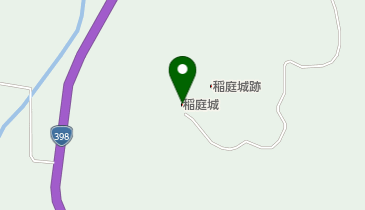 湯沢市稲庭城の地図画像