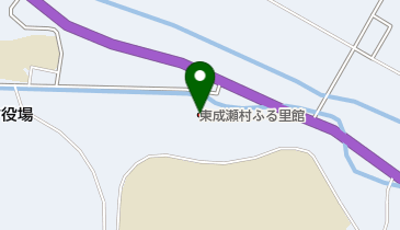 東成瀬村ふる里館の地図画像