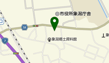 にかほ市立図書館象潟分館の地図画像