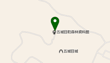 五城目町森林資料館の地図画像
