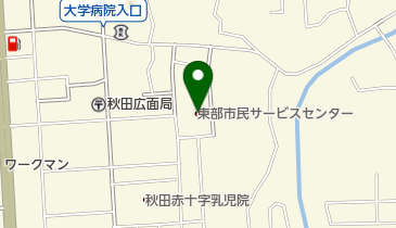 秋田市東部市民サービスセンターの地図画像