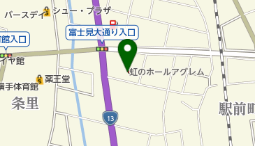 虹のホールアグレムの地図画像