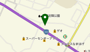 JA虹のホールレゼール男鹿の地図画像