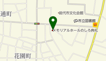 メモリアルホールのしろ典礼の地図画像