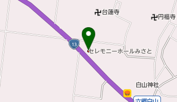 花宝堂セレモニーホールみさとの地図画像