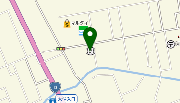 北都銀行茨島支店の地図画像