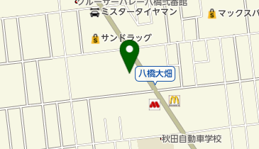 秋田信用金庫新国道支店の地図画像