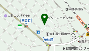 羽後信用金庫大曲支店の地図画像