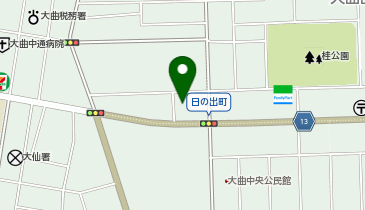 羽後信用金庫大町支店の地図画像