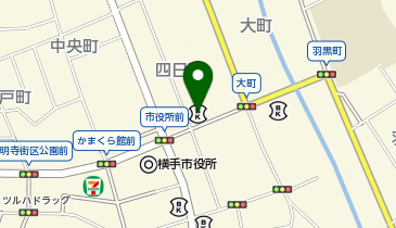 秋田信用金庫横手支店の地図画像
