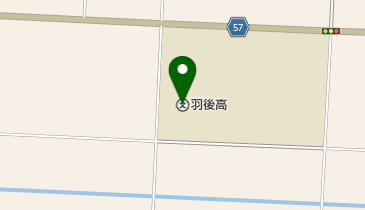 秋田県立羽後高校の地図画像