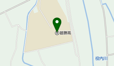 秋田県立湯沢翔北高校雄勝校の地図画像