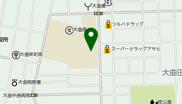 秋田県立大曲高校の地図画像