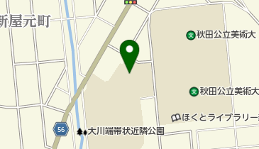 秋田市立秋田西中学校の地図画像