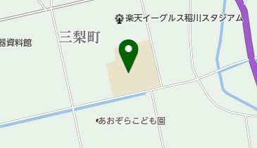 湯沢市立稲川中学校の地図画像