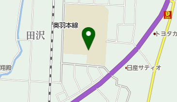 湯沢市立湯沢南中学校の地図画像