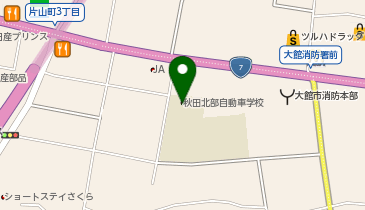 秋田北部自動車学校の地図画像