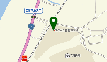 きさかた自動車学校の地図画像