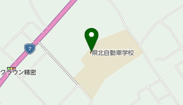 県北自動車学校の地図画像