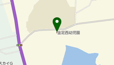 金足西幼児園の地図画像