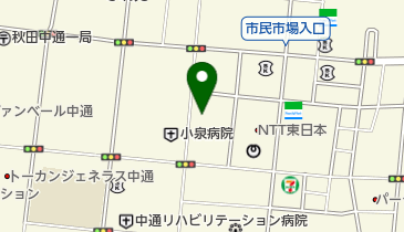 秋田予備校の地図画像