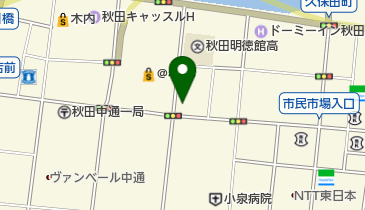 KATEKYO学院秋田駅前校の地図画像