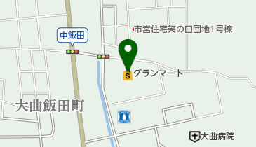 グランマート飯田店の地図画像