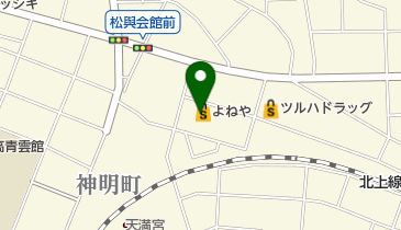 ヤマザワよねや南店の地図画像