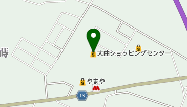 ヤマザワよねやとまき店の地図画像