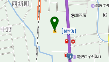 ユザワプラザの地図画像