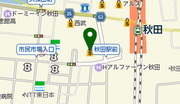 フォンテAKITAの地図画像