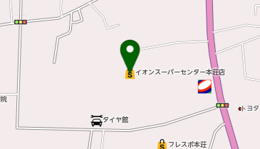ハニーズ由利本荘店の地図画像