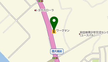 ワークマンプラス秋田臨海店の地図画像