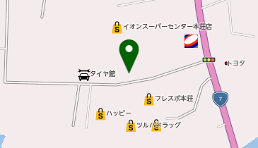 ワークマンカラーズイオンスーパーセンター本荘店の地図画像